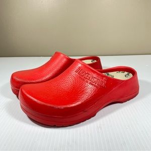 Vintage Red Birkenstock Clogs